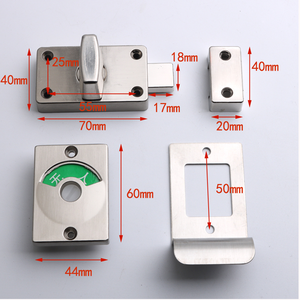 Venta al por mayor directa de fábrica: Indicador de ocupación de puerta de inodoro Yajan moderno de aleación de zinc pulido, ecológico, con 1 año de garantía - Product Image 3