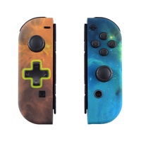 Boîtier de contrôleur portable doux au toucher coque de remplacement bricolage pour Nintendo Switch et Switch OLED Version Dpad