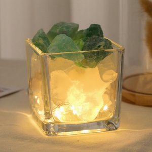 Difusor <span class=keywords><strong>de</strong></span> Aromaterapia <span class=keywords><strong>de</strong></span> Cristal <span class=keywords><strong>de</strong></span> Sal Natural con LED Creativo 3D, Lámpara Nocturna <span class=keywords><strong>de</strong></span> Escritorio, Regalo para Fiestas, Adorno Decorativo <span class=keywords><strong>de</strong></span> Mesa - Product Image 6