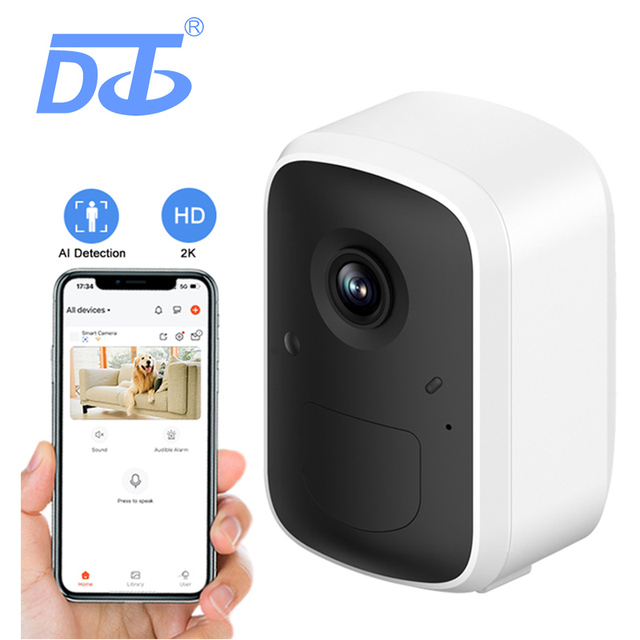 Human Motion Tracking PIR Cameras Security HD Wireless Camera IP65 Waterproof Full Color Night Vision CMOS SD Card Cloud Two-Way