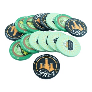 Jetons personnalisés avec motif de boisson gratuit, 39 mm, 10 g, jetons de poker en céramique polie pour restaurants, bars, salles de poker - Product Image 6