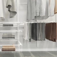 Prix d'usine, armoire de rangement en métal personnalisée, armoire à vêtements réglable, détachable, avec filet suspendu, organisateur d'armoire