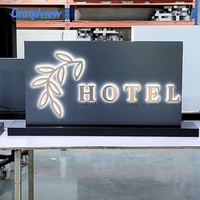 Lettres lumineuses LED moulées en acrylique pour la décoration personnalisée des magasins de détail en extérieur, CRI 90 élevé, lumière stable, fabricant de Guangzhou