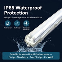 En Stock, Luminaria LED Triproof para Techo, Impermeable IP65, 40W, 4 pies, 1200mm, 4000 lúmenes, Cubierta Transparente, Lámpara LED Triproof para Garaje