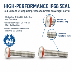 Tornillo <span class=keywords><strong>de</strong></span> sellado Phillips <span class=keywords><strong>de</strong></span> rosca larga <span class=keywords><strong>de</strong></span> 30 mm, 40 mm, 50 mm, SUS304, con <span class=keywords><strong>sello</strong></span> EPDM <span class=keywords><strong>rojo</strong></span>, <span class=keywords><strong>de</strong></span> fábrica con 30 años <span class=keywords><strong>de</strong></span> experiencia, plazo <span class=keywords><strong>de</strong></span> entrega <span class=keywords><strong>de</strong></span> 7 días para armarios <span class=keywords><strong>de</strong></span> telecomunicaciones - Product Image 5