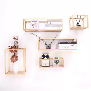Estante <span class=keywords><strong>de</strong></span> Pared <span class=keywords><strong>de</strong></span> Hierro Forjado Nórdico, Flotante en la Pared, Sin Perforaciones, Decoración <span class=keywords><strong>de</strong></span> Pared Colgante <span class=keywords><strong>para</strong></span> Sala <span class=keywords><strong>de</strong></span> Estar, <span class=keywords><strong>Estantes</strong></span> <span class=keywords><strong>de</strong></span> <span class=keywords><strong>Cocina</strong></span> Nórdicos - Product Image 1