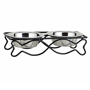 High Quality Stainless Steel Bowl <b>Stand</b> Durable Stylish Round Design Pet Feeding Pets Feeder Bowls for <b>Dogs</b> and Cats and More - Product Image 6