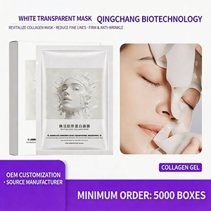 Masque facial en cristal raffermissant au collagène, anti-âge, texture aqueuse hydratante, éclaircissant et translucide, soin de la peau du visage lissant - Product Image 2