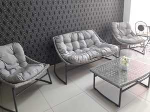 Meubles de salle à manger, canapé-lit moderne en tissu, ensemble pour appartement, salle de sport, style nordique, accoudoirs de haute qualité, fauteuil de salon - Product Image 2