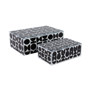 <b>Glass</b> Decorative Box Set With Lid Modern Storage Box For Jewelry And Keepsake Display Shelf Decorative <b>Boxes</b> - Product Image 1