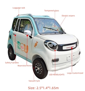 Nuevo Mini Auto Eléctrico de Cuatro Ruedas, 1000W, Totalmente Cerrado, con Volante Redondo, Tipo de Manillar, Autos Eléctricos Nuevos - Product Image 6