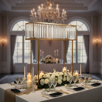 Support de centre de table de luxe pour plantes de printemps, vase boule de fleurs, accessoires de mariage pour la décoration de tables d'événements et de fêtes