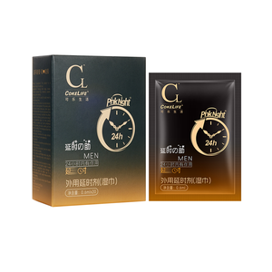 CokeLife, 20 toallitas de Gel con extracto de hierbas orgánicas para hombres, toallitas húmedas para retrasar la eyaculación y prolongar el tiempo de intimidad para hombres - Product Image 1