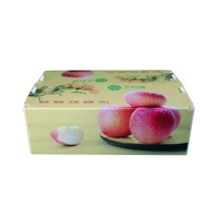Caja de Plástico Corrugado para Frutas y Verduras, Espárragos, Uvas, Okra, Maíz