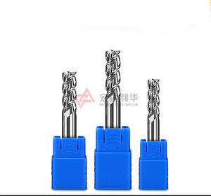 HRC45/55/60 penggiling ujung penggiling 4-flute CNC logam campuran keras 4-Flute persegi untuk melubangi dan mengebor - Product Image 3