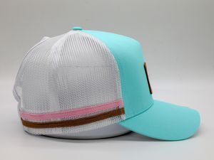 الجملة مخصص 5 لوحة أستراليا بلد رفيعة المستوى 2 المشارب شبكة ذيل حصان كاب قبعات سائقي الشاحنات مع لصقة جلدية - Product Image 4