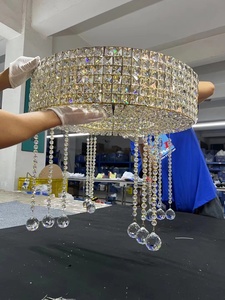 โคมไฟตกแต่งโรงแรมหรูหราทันสมัย ห้องนั่งเล่น ห้องรับประทานอาหาร โคมไฟระย้าคริสตัล LED - Product Image 3