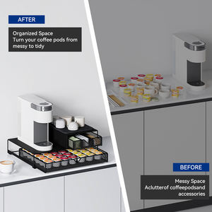 Keurig Pods аксессуары для кофейной стойки K-Cup органайзер для кофейной станции раздвижной ящик кухонный кэдди для хранения кофейных капсул - Product Image 6