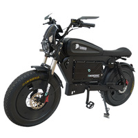 Vélo électrique Fatbike E-MTB 60V noir de style nouveau, très vendu, 3000W, en alliage d'aluminium, pour femmes
