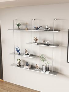 Modern Minimalist Wall-mounted Aluminum <b>Display</b> Cabinet Detachable Italian-style Wine Rack-Customizable 15kg Fujian China - Product Image 2
