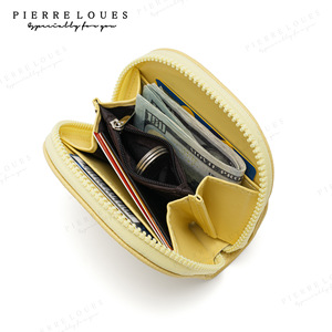 Pierre Loues Women's Compact <b>Wallet</b> Multi-color Coin Purse With Zipper <b>Card</b> <b>Holder</b> Lightweight Everyday Use - Product Image 4