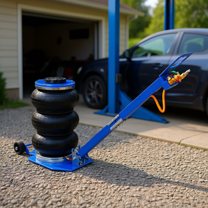 Martinetto Pneumatico a Tre Sacche, Capacità 16 Pollici, 6600 Libbre, Blu, per Auto - Product Image 2