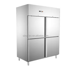 厨房用双门不锈钢冷冻压缩机冰箱