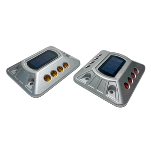 ソーラーキャットアイ反射型道路標識、上下両面発光、常時点灯LED舗装安全ソーラーロードマーカー、スタッドサプライヤー - Product Image 5