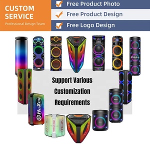 2018 Hoạt Động Nhà Đảng Karaoke Loa Với 2.0 Loa Siêu Trầm RGB LED Chiếu Sáng Tương Thích Với Máy Tính & Điện Thoại Di Động - Product Image 3