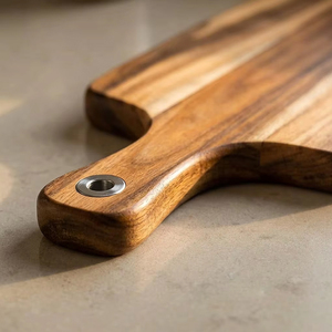 Tabla de Cortar de Madera de Acacia de Primera Calidad con Mango Largo, Tabla <span class=keywords><strong>para</strong></span> Cortar en la Cocina, Tabla <span class=keywords><strong>para</strong></span> Charcutería <span class=keywords><strong>y</strong></span> Quesos - Product Image 4