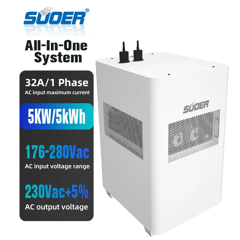 SUOER 5KW bateria solar sistema para casa ouro fornecedor lifepo4 bateria armazenamento de energia sistema