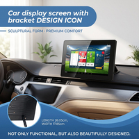 Reproductor Multimedia de Señalización Digital LCD con Tarjeta SIM 4G LTE de 10 Pulgadas, Bajo MOQ, Reproducción en Pantalla Dividida, Tablet Publicitaria para Asiento Trasero de Taxi