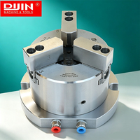 Chuck Pneumatik 3 Cakar Vertikal Presisi Tinggi 100mm 125mm 160mm 200mm 250mm untuk Mesin Center Tapping