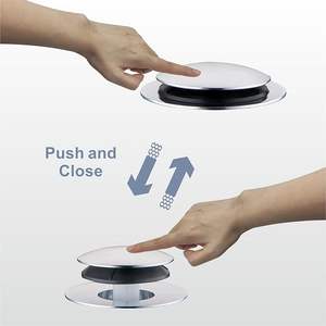 Tapón de drenaje <span class=keywords><strong>cromado</strong></span> antiolor y antibloqueo, filtro de fregadero, núcleo de rebote <span class=keywords><strong>para</strong></span> tapón de fuga de <span class=keywords><strong>lavabo</strong></span> de baño - Product Image 6