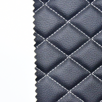 Cuir de voiture floqué imperméable personnalisé 1.2mm cuir synthétique artificiel en PVC pour revêtement de siège de voiture