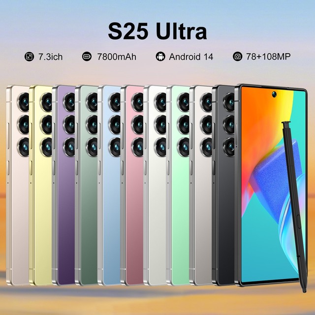 S25 Ultra  5G Smartphone 3+64G/4+64G/ 4+128G/8+128G Full Network Android 6.8-Inch 4G Display MTK Processor