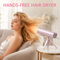 Sèche-cheveux de bureau multifonctionnel mains libres, 110 000 tr/min, haute vitesse, ions, sèche-cheveux électrique pour le soin des cheveux
