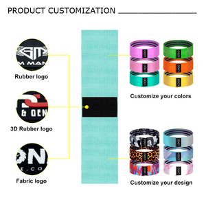 Gedeng ยางยืดออกกำลังกายมีห่วงผ้าฝึกความแข็งแรงโลโก้ออกแบบได้ตามต้องการ - Product Image 4