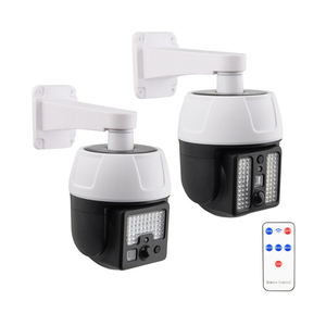 Lampadaires solaires à détection automatique avec caméra de surveillance simulée pour jardins, routes et bureaux - Classe IP65 - Product Image 1