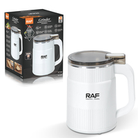 Molinillo de Café Eléctrico RAF R.7143, Cuchillas de Acero Inoxidable Blancas, Molinillo Rápido de Especias y Hierbas, Portátil