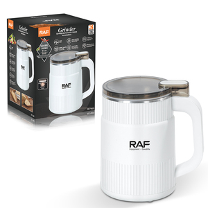 Macinacaffè Elettrico RAF R.7143 Bianco con Lame in Acciaio Inox, Macinino Rapido per Spezie ed Erbe, Portatile - Product Image 6