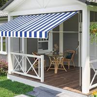 Auvent manuel rétractable moderne pour villa, jardin, balcon, en alliage d'aluminium, sans installation, imperméable et anti-UV