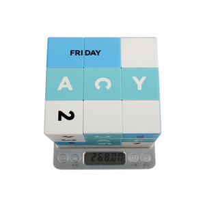 Cubo mágico de gran tamaño personalizado de 10 cm, cubo mágico con pintura UV sin agujeros, cubo de velocidad ABS para la venta - Product Image 4