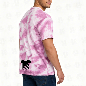 T-shirt homme style tie-dye, coupe classique, qualité supérieure, 250 g/m², streetwear, été. - Product Image 2