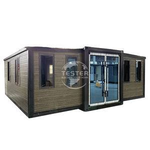 Fabricants chinois Maison de conteneur préfabriquée de 20 pieds 2 chambres à coucher Maison de conteneur extensible de 40 pieds Maison de capsule spatiale - Product Image 1