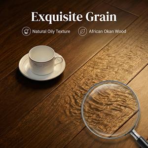 Suelo de Madera Maciza de Azobé de Lujo, Sistema de Bloqueo, Impermeable, Ecológico, para Calefacción por Suelo Radiante, Uso en Exteriores - Product Image 4