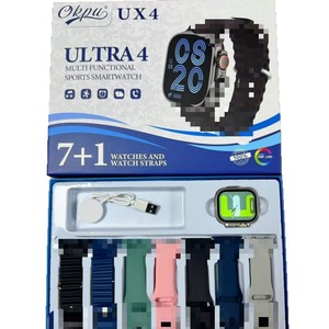 Smartwatch quadrato IP68 IPS 7 in <span class=keywords><strong>1</strong></span> con cardiofrequenzimetro, per chiamate, contapassi, fitness tracker, set regalo con cinturini multipli - Product Image 5