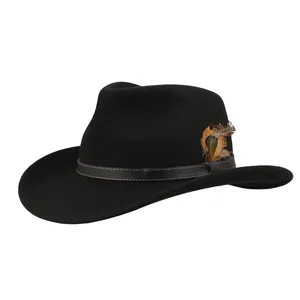 Ковбойская шляпа по индивидуальному заказу полностью изготовлена по вашим спецификациям, новая чистая шерсть ODM сервис с низким MOQ