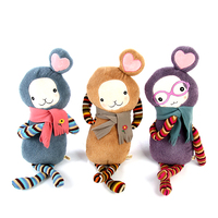 Ensemble de jouets en peluche personnalisés, cadeaux promotionnels, jouets en peluche doux, cadeaux de fête de dessins animés, adaptés pour une utilisation au lit ou pendant le sommeil
