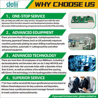 Solutions professionnelles de conception et de fabrication de cartes de circuits imprimés (PCB) avec fichiers Gerber, services de fabrication de cartes de circuits imprimés (PCBA) pour le contrôle industriel, OEM FR-4